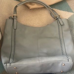 Light blue shoulder bag